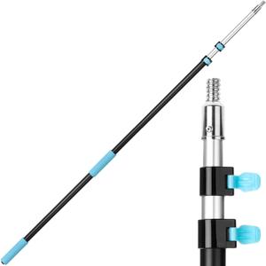 Bates- Telescopic Extension Pole, 12 Ft, Aluminum Alloy, Sturdy Multi-Purpose Extension Pole with Flip-Lock Design for Painting, Dusting and Cleaning