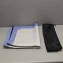 32.5 Inch Mahjong Mat for Table, 3MM Non-Slip & Noise Reduction Gaming Mat with Drawstring Bag, Perfect for Poker, Board Games, Card Games, Tile Games, and Dominoes (Salvia Blue-Light Steel Blue)