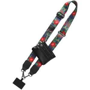 tohivh Phone Strap Clip and Go Strap for Phone with Zippered Wallet Pouch Crossbody Adjustable Anti Theft Cellphone Lanyard