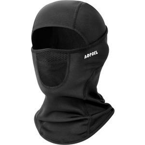 Kids Balaclava Ski Mask with Breathable Holes, Windproof Fleece Full Face Mask for Cold Weather Boys Girls (Black)