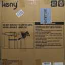 keny 29"-42.5" Baby Gate for Stairs, Auto Close Safety Dog Gate, Pressure Mounted Easy Walk Through Pet Gate for Doorways, Durable Stair Gate, 30" Tall, White