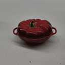 STAUB Ceramics Dutch Oven 16-oz Petite Tomato Cocotte, Cherry