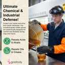 Gastody - Chemical Resistant Gloves, Reusable,Heavy Duty Safety Work Gloves,Resist Acid,Oil,Alkali - L - Extra-long 27.5"