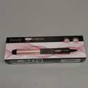 FARERY Mini Curling Iron 1 Inch, 100-240V Dual Voltage for Travel, Ceramic Curling Iron Travel Size with Keratin & Argan Oil Infused, Mini Hair Curler with Storage Bag, Rose-Gold