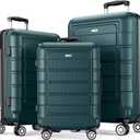 SHOWKOO Luggage Sets Expandable Suitcase Double Wheels TSA Lock (ArmyGreen) (20in24in28in)