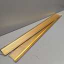Raytano 2Pack 36in Aluminum Floor Transition Strip for Threshold Height 0.4-1.6", Metal Reducer Moulding Door Threshold for Tile Wood Carpet Laminate Vinyl Flooring, Size 36"×4"×0.35"(Gold,2pcs)