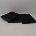 3-Pack Plastic Collapsible Storage Crates-30L,Foldable Plastic Crates for Storage (Black)