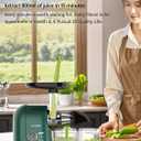 Cold Press Juicer Machine Slow Masticating Extractor for Celery Wheatgrass Spinach Ginger Cucumber Kale, 200W Motor, Easy Clean BPA-Free Dishwasher Safe, Fruit & Vegetable Juicers with Pulp Separation