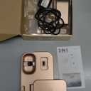 Wireless Charging Station 3 in 1 RJR Compatible with Apple Devices, Charging Dock for iWatch, Built-in Wireless Charger Stand for iPhone Series AirPods Gifts (with 18W Adapter) Rose Gold