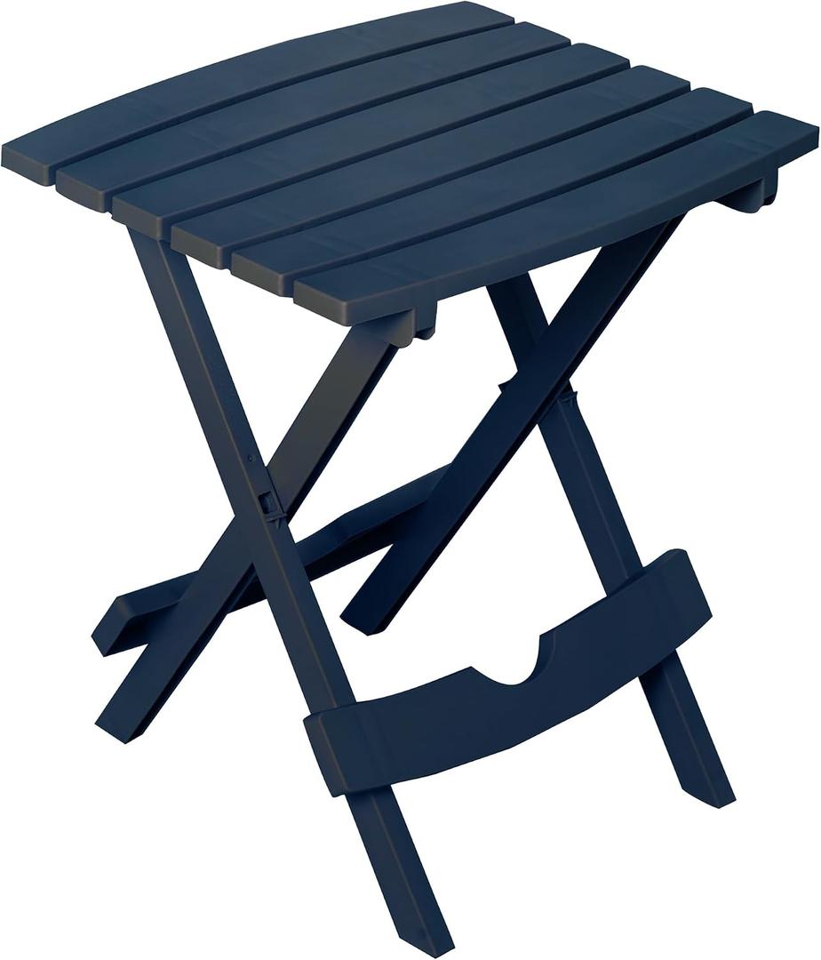 Adams Quik-Fold Side Table - Midnight, 15.125" X 17.375" X 19.625"