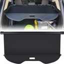 Trunk Cargo Cover for Ford Escape 2013 2014 2015 2016 2017 2018 2019 Retractable Rear Trunk Cargo Luggage Security Shade Cover Shield Interior Accessories Waterproof All Weather (Black) (Standard)