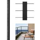 VEVOR Level Drilled Cable Railing Post, 12 Holes, 42x2x2 Inches Stainless Steel Cable Railing System Kit for Indoor Outdoor Deck Balcony, 1 Pack, Black, Product ID 1JZLGZXHS106AWJO6001V0