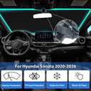 Windshield Sun Shade for Hyundai Sonata 2020-2026, Car Front Window Sunshade with 240T Sun Visor Protector Blocks UV Rays Heat Sun Shield Accessories