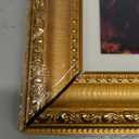 Splinterix 5x7 Gold Picture Frames Set of 2, Ornate Vintage 5 x 7 Photo Frames for Wall Decor or Tabletop Display,5 x 7 Gold Frame with Real Glass, Display 4x6 Pictures with Mat or 5x7 without Mat for Antique Dco