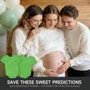 2 x C2U Baby Shower Advice & Prediction Cards - 36 Count Double Sided Wishes Game Cards For Girl or Boy- Baby Shower Decoration Fun Baby Time Prediction Activity and Keepsake For New Parents (Green)