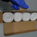 120 Count 8 Gallon Trash Bags Unscented - Thick Clear Medium Garbage bags, 30 Liter Strong Plastic Wastebasket Can Liners for Kitchen Home Bathroom Office