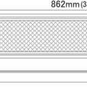 Lightronic LED Interior Light Fixture 33.9", High Light-Output Low Current Draw, 6000K Cool-White Wide Flood Beam, 12V/24V DC, On/Off Rocker Switch, Aluminum Housing for RV & Utility Vehicles, 1-Pack
