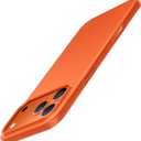 TORRAS Slim Fit for iPhone 17 Pro Max Case, Ultra Thin 17 Pro Max Case, Lightweight Matte AntiScratch Hard PC Cover Phone Case for iPhone 17 Pro Max 6.9 inch,Cosmic Orange