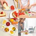 20Pcs Reusable Snack Containers with Lids,2 Compartment Condiment Container, Snack Box Container Portion Control, Snack Pack Containers for Refrigeration Sauce,Outdoor,Travel and Camping