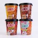 DELIEF Rabokki Hot Chicken Flavor 165g/5.82oz - Pack of 1, Korean Street Food, Ramen Noodle and Tteokbokki Rice Cake Combined in 1 - Quick and Easy Meal