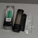 Manual Bathroom Wall Mounted Soap Dispenser, 10oz/300ml Single Black Bathroom Shampoo and Conditioner Dispenser, Clear Plastic Refillable Liquid Lotion Pump Dispenser and Organizer