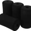 Totority Ab Training Sleeve Foam Roller Pads Replacement for Gym Exercise Equipment 4 Pcs Foam Foot Pads Cushion Covers 5.31 X 2.95 X 2.95 Inch for Leg Extension Machine Comfort and Protection