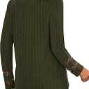 PRETTYGARDEN Women's Long Sleeve Shirts Ribbed Knit V Neck Tee Dressy Casual Blouses Going Out Tunic Tops 2026 Fall Outfits (XXL)