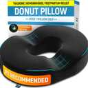 PT ENDORSED Donut Pillow for Tailbone Pain Relief - Hemorrhoid Pillow for Sitting, Orthopedic Donut Seat Cushion for Pressure Relief, Post Surgery, Postpartum Pregnancy, Lifting Cushions for Coccyx