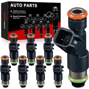 Fuel Injectors Fit for:-Chevy Silverado 1500 2007-2009 Tahoe 2007-2009 Suburban 1500 2007-2009 for:-GMC Sierra 1500 2007-2009 Yukon 2007-2009, 4.3L 4.8L 5.3L 6.0L 6.2L, OE Replacement# 12594512