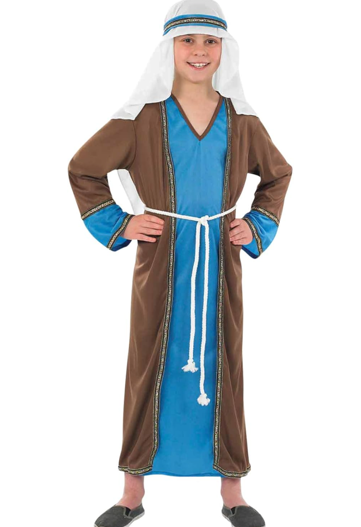 fun shack Kids Joseph Costume Kids, Boys Joseph Costume For Boys, St Joseph Costume for Kids, Saint Joseph Costume Kids, M