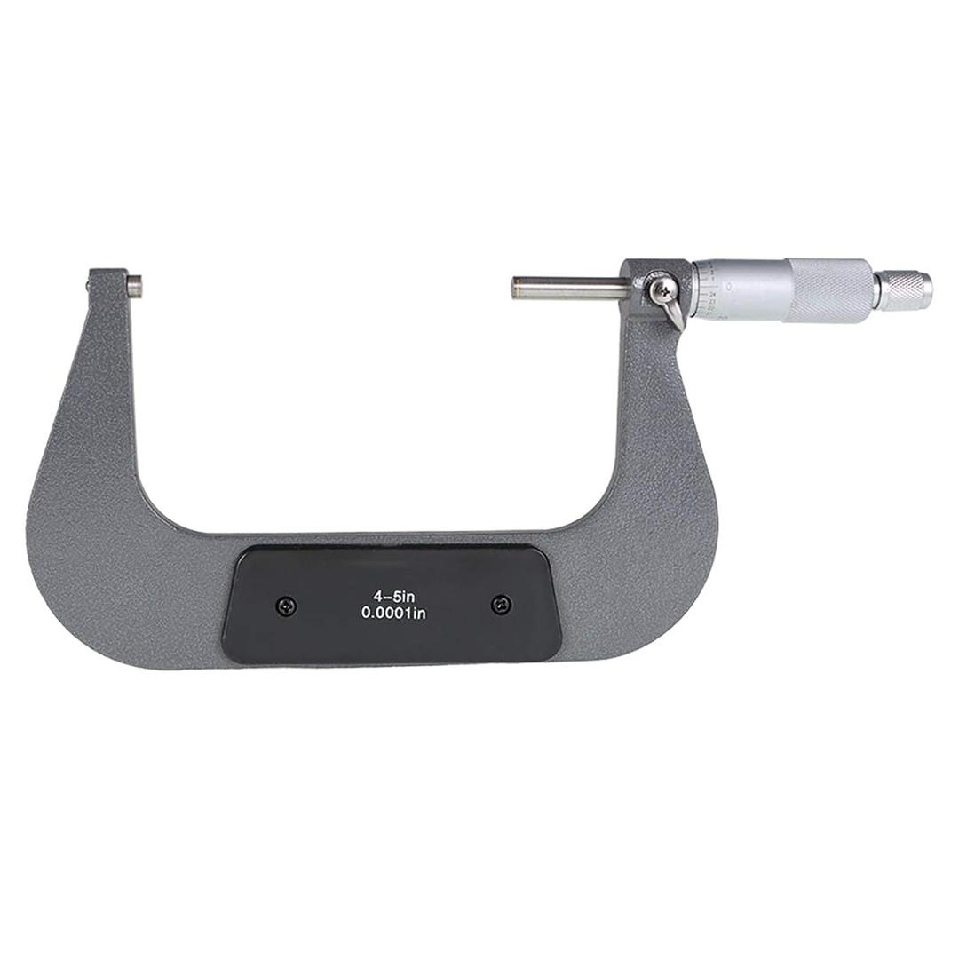 findmall 4-5" Outside Micrometer 0.0001" Carbide Tipped 4-5 Inch Micrometer Machinist Tool