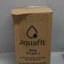 AQUAFIT 1 Gallon Water Bottle with Time Marker - Straw & Chug Lid - BPA Free Gym Water Bottle with Straw - Big Gallon Jug (Gray, 128 oz - 2 Lids)
