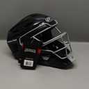 Rawlings | RENEGADE 2.0 Catcher's Helmet | Baseball | Junior & Senior Sizes (Black/Silver) Style: Junior | 6 1/2" - 7"