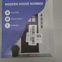 DEWEL 8 inch Floating Large House Numbers for Outside, Black Modern House Address Numbers Decor for 911 Visibility Signage with Nail Kits (House Number 0)