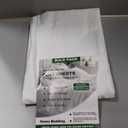 King Flat Sheet Only, 1 Pack White Top Bed Sheets, Soft Breathable Brushed Microfiber Color-Coded Hem Threads, 105x102