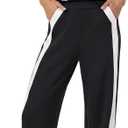 COCCKO Womens Travel Outfits Lounge 2 Piece Sets Summer Wide Leg Sweatsuit (XL)
