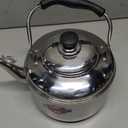 DOITOOL Stainless Steel Tea Kettle for Stove Top: Metal Teapot Water Kettle Water Tea Pots for Stove Top Camping Stove Gas Stove Water Kettle 4L (4.2 Quarts)