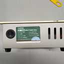 Huanyu Mini Table Saw 96W 9000RPM Hobby Electric Saw 7-Level Speed Adjustable 0-90 Angle 15MM Cutting Depth with Blade Model DIY Crafts Cutting Tool for Precision Cut Metal Wood Plastic Acrylic (Silver)