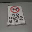 3 PC No Dogs Allowed Signs for Yard, 8x12 Double Sided Coroplast Keep Off Grass Sign, Curb Your Dog