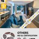 EMITEVER LED Strip Lights Neutral White, 4000K 24V LED Tape Light 32.8FT UL Listed, Ra 95+, IP30, 2.9W/ft, 240+Lumens/ft, 1200LEDS/Spool (Power Supply Sold Separately)