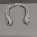 JISULIFE Portable Neck Fan, Hands-Free Bladeless, 5 Speeds, 4000 mAh Battery Operated Wearable Personal Fan, Twistable, Rechargeable, Gift for Women Men-Grey