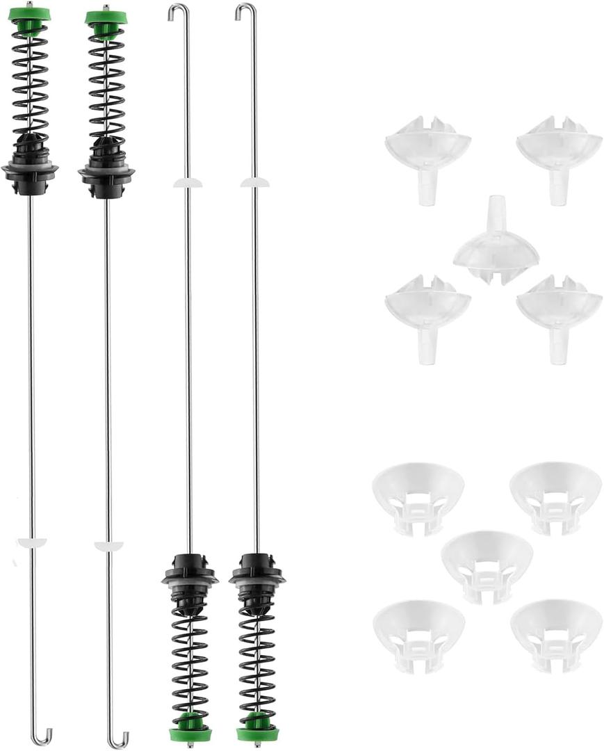 W11130362 Washer Suspension Rod Kit for Whirlpool for Maytag for Kenmore, Replaces W10594080 W10735786 W10748956, Compatible with WTW5000DW1 WTW5000DW2 WTW5000DW3 MVWX655DW1 Suspension Rods.