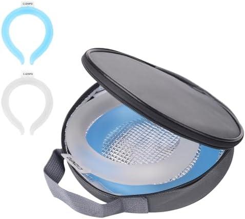 2PCS Neck Cooling Tube, with Insulated Bag, Wearable Ice Coolers Ring Keep Body Cool in Heat/Hot Weather,Reusable Neck Frozen Wraps for Summer in/Outdoor Sports (Blue+White) 2PCS Neck Cooling Tube, with Insulated Bag, Wearable Ice Coolers Ring Keep Body Cool in Heat/Hot Weather,Reusable Neck Frozen Wraps for Summer in/Outdoor Sports (Blue+White)