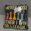 Best Chess Player For Men Kids Boys Board Game Chess Lover Throw Pillow (16x16)