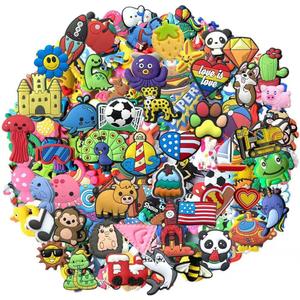 3 x 100PCS/Lot Shoe Charms Random Packed for Clog Shoes Party Gifts