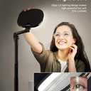 LitONES Led Desk Lamps for Home Office with Base, Tall Desk Lamp with 50 Light Modes & Memory and Timer Func Computer Light, Flexible Adjustable Table Lamps for Video Conference, Architect or Study