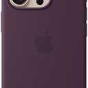Apple iPhone 16 Pro Silicone Case with MagSafe and Camera Control: Lightweight Phone Case, Wireless Charging Compatible, Smooth Matte Finish; Plum