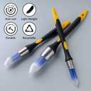 Mister Rui Trim Brush Set, 3 Pcs Paint Brushes for Painting Walls, Trim Paint Brush, Small Paint Brush, Small Brushes for Painting, 5/8, 3/4 and 1