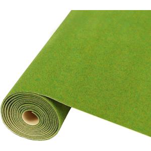 Artificial Model Grass Mat Trains Grass Green 40x200cm or 15.7 x 78'' for Decoration Craft Scenery Model DIY CP2138 (Grass Green)