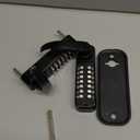 New Upgrade Double Sided Keyless Door Lock with Handle,Stainless Steel Waterproof Double Sided Keyless Door Lock (Black,with Large Cushion)